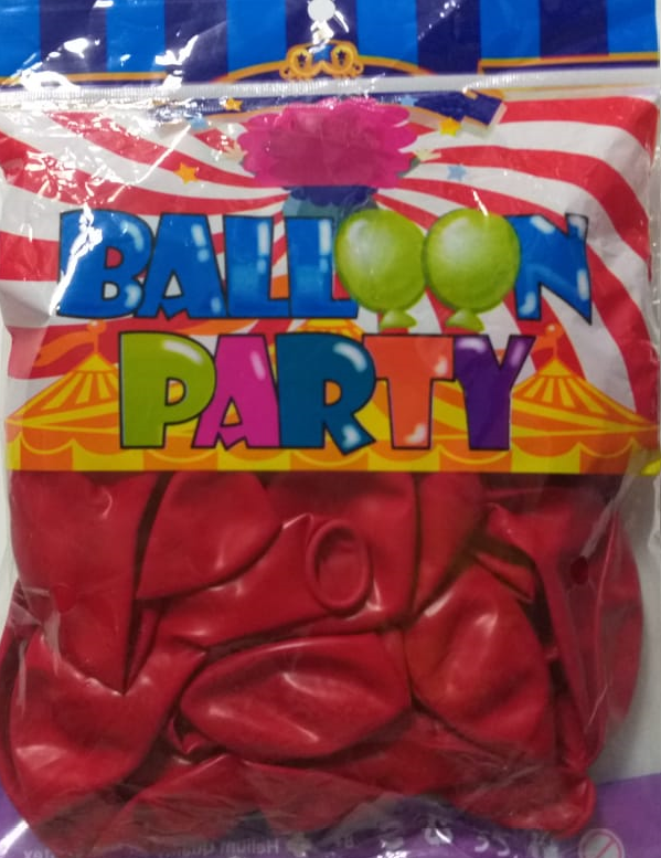 Globos mate ballon party #12 rojo carmin