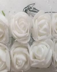 flores de foami blanca