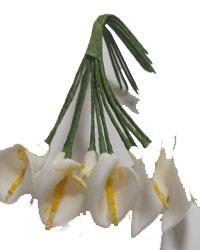 flores de foami blanca