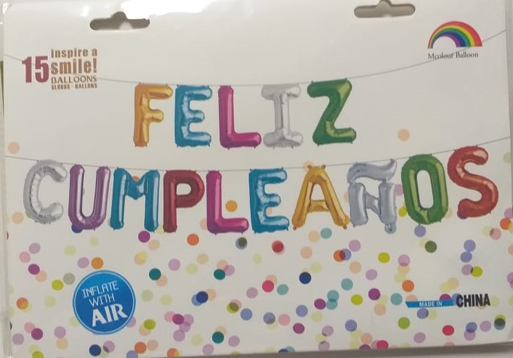 Feliz cumpleaños dorado