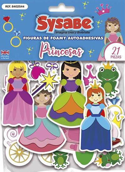 Figuras princesas en foami