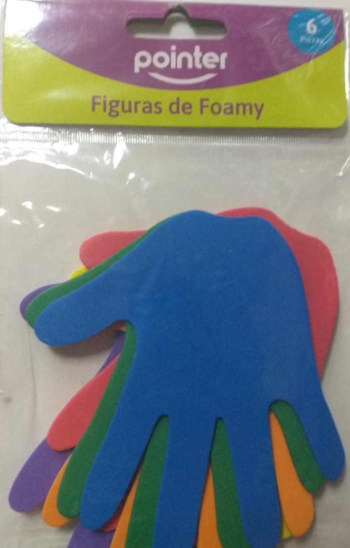 Figuras de manitas en foami