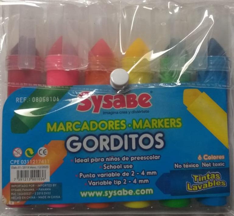 Marcadores Gorditos Sysabe