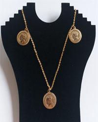 Collar de moneda Acero