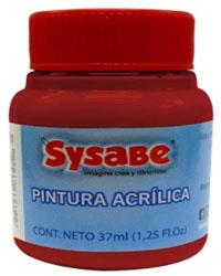 Pintura acrílica Sysabe Rojo Carmesí