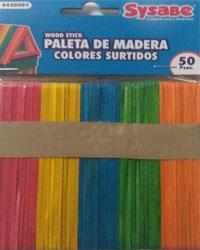 Palitos de paleta Sysabe chicos colores