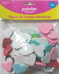 Figuras foami en forma de corazones